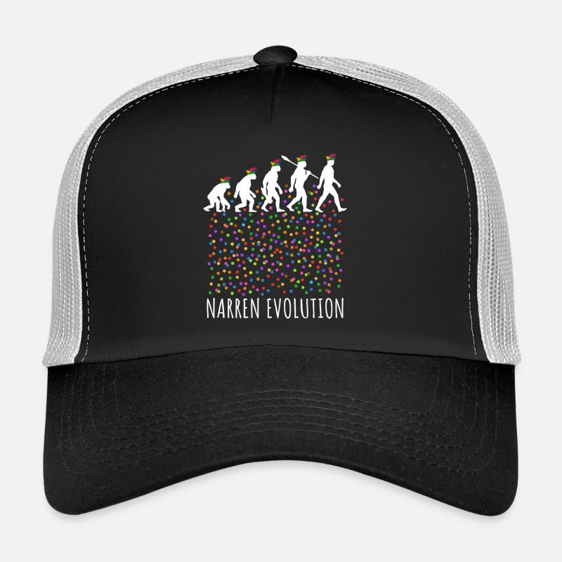 Narren Evolution | Homo Karnevalis | Fastnacht Trucker Cap