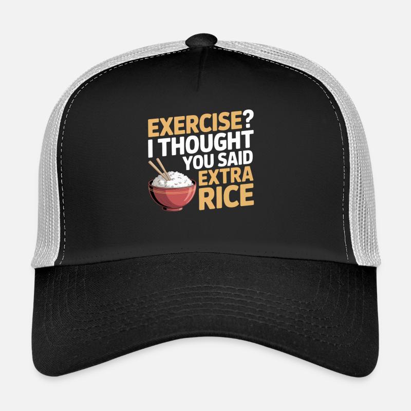 Extra Rice Humor - Trucker Cap - black/stone grey