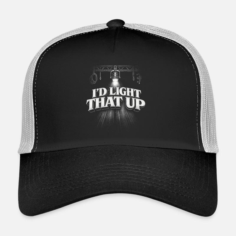 Technicien lumière, je l’allumerais Casquette trucker 