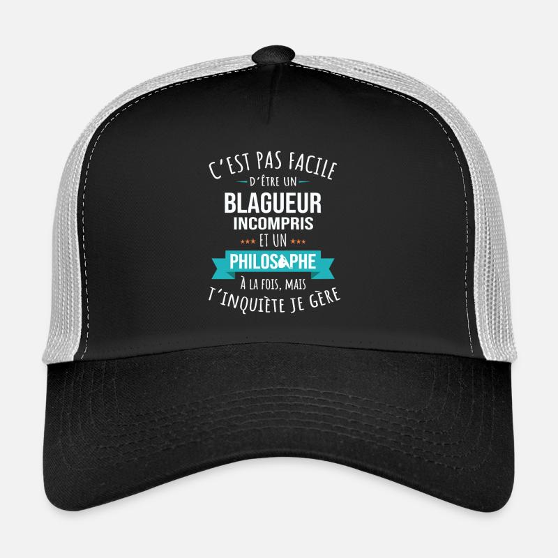 Blagueur Philosophe Incompris Humour Casquette trucker 