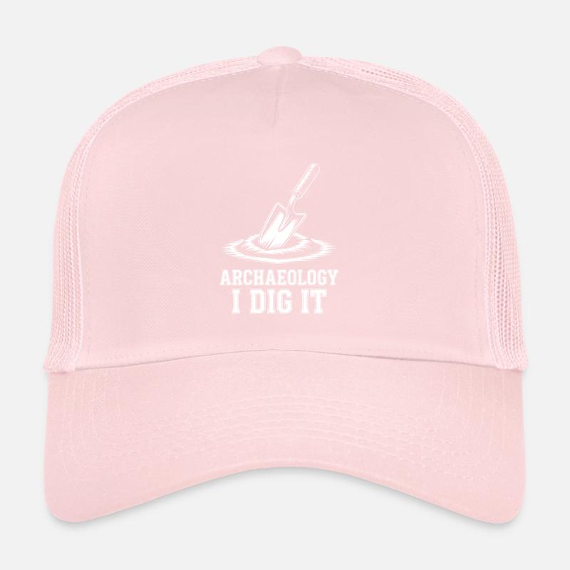 Archaeology I Dig It Spade Tee Trucker Cap