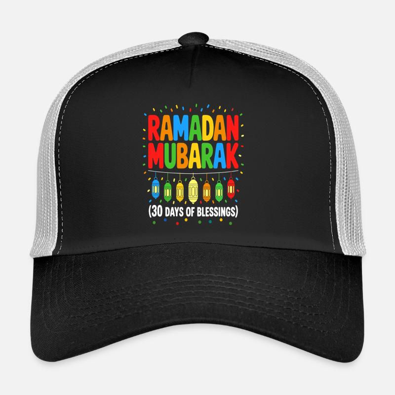 Ramadan Mubarak Lantern Happy Ramadan Mubarak Boys Trucker Cap