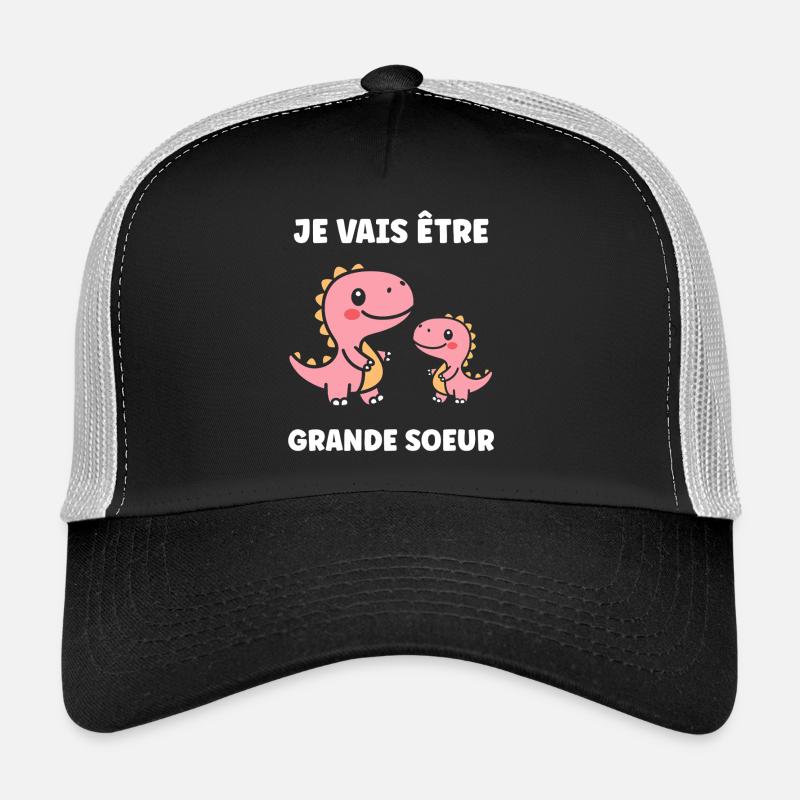 Ich werde eine große Schwester - Trucker Cap - Schwarz/Steingrau