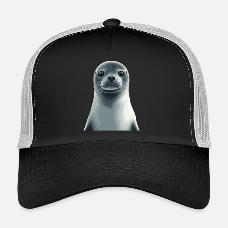 Süßes Seehund-Porträt Trucker Cap