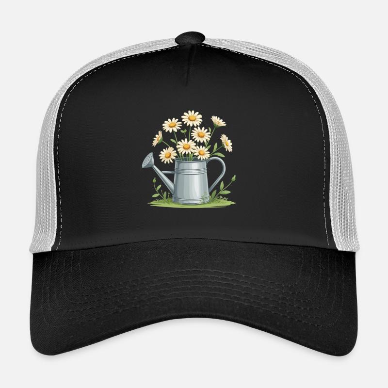 Gänseblümchen in der Gießkanne Trucker Cap