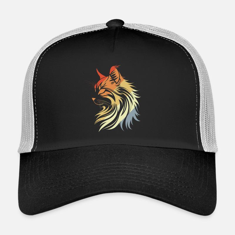 Katze Retro Stil Trucker Cap
