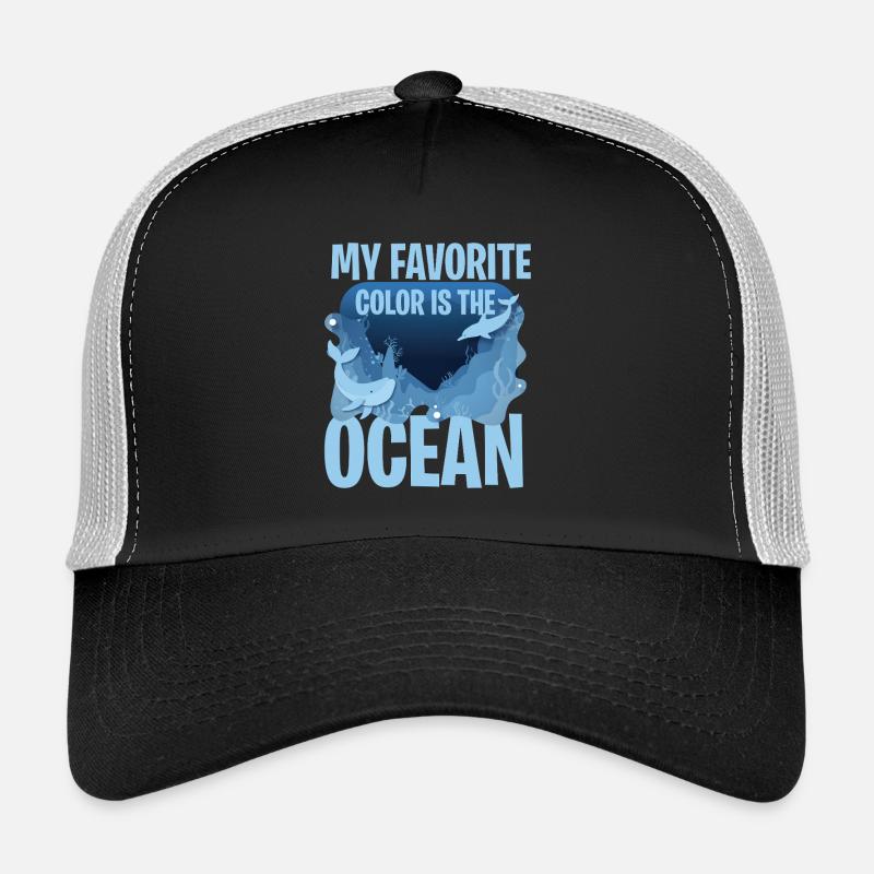 Ma couleur préférée : mer Casquette trucker 