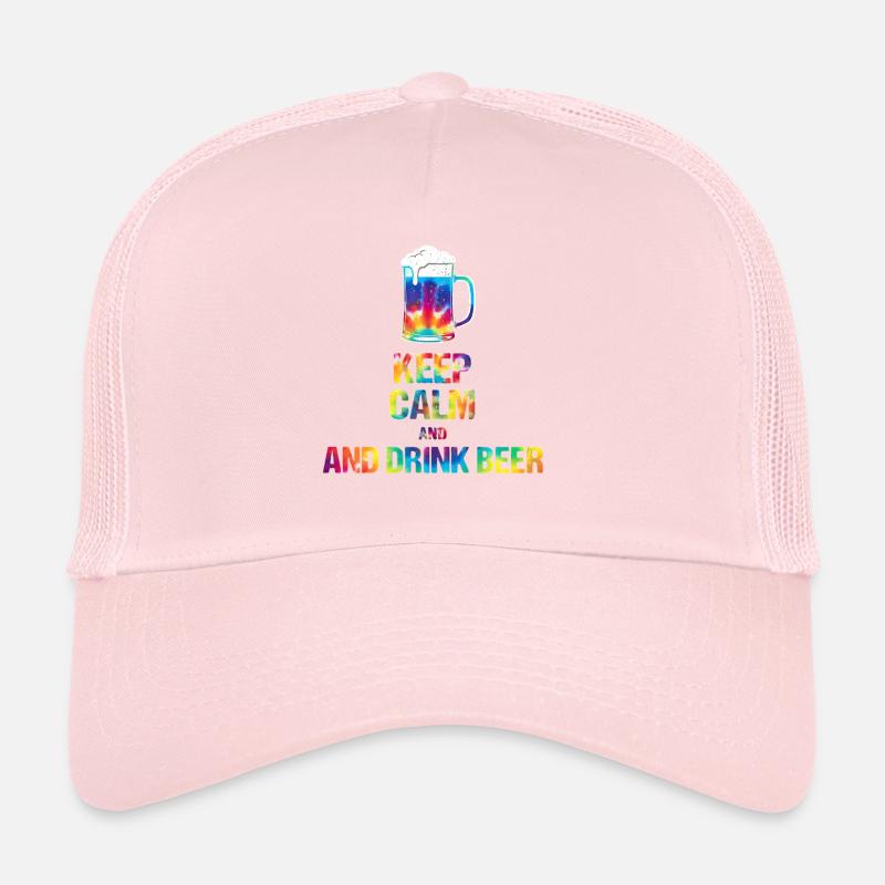 Keep  Calm and drink beer Tie-Dye Trucker Cap