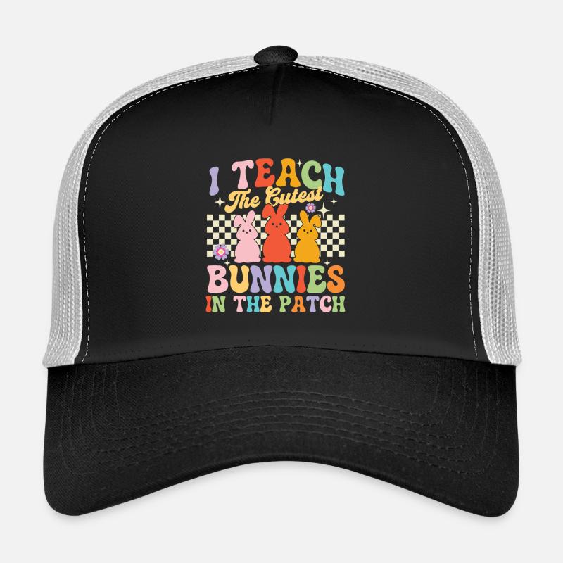 Teach Cutest Bunnies Patch Osterlehrerin Trucker Cap