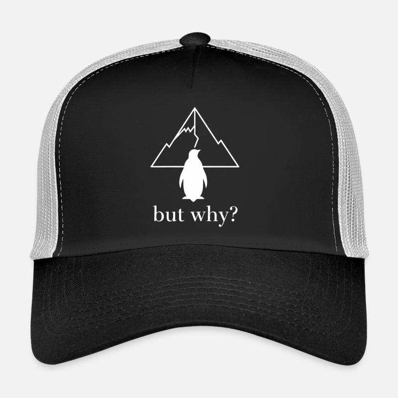 Pingouin | Pingouin Nihiliste Drôle Casquette trucker 