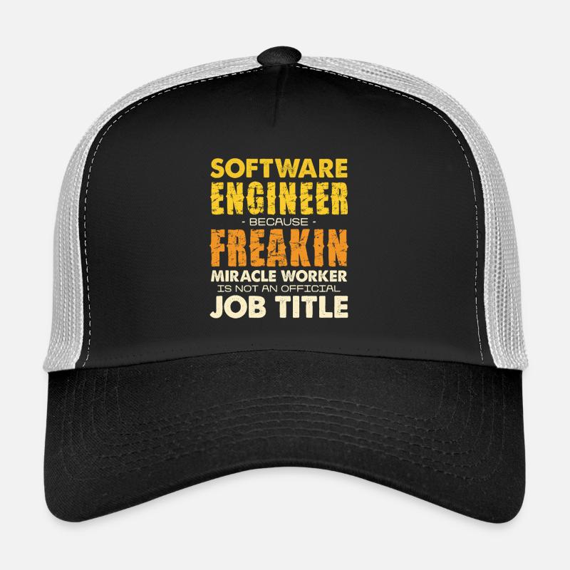 Ingénieur logiciel Véritable Faiseur de Miracles Casquette trucker 