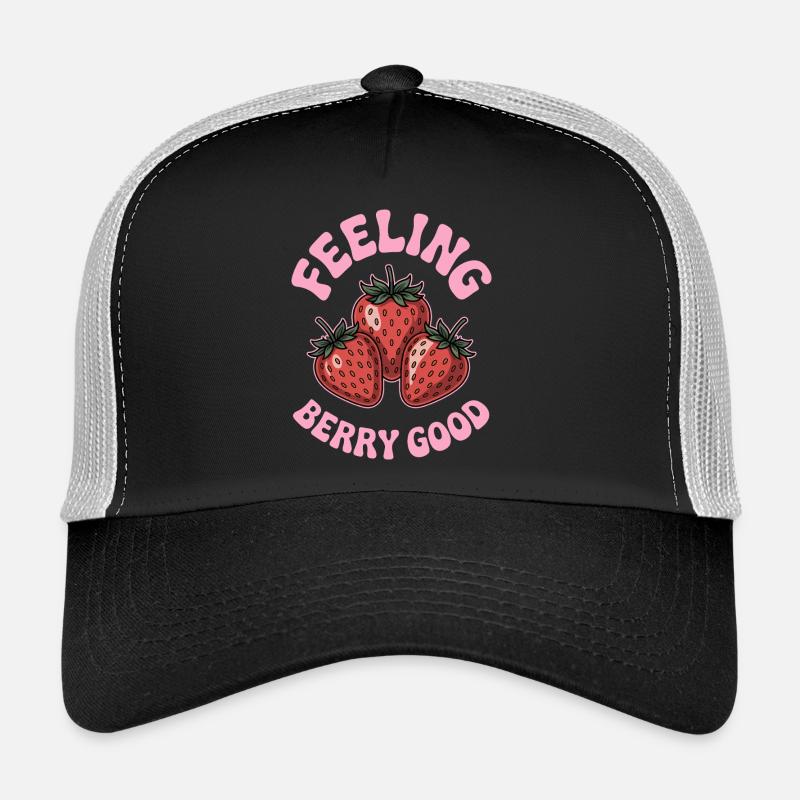 Erdbeeren Sprüche Lustiges Erdbeeren Geschenk Trucker Cap