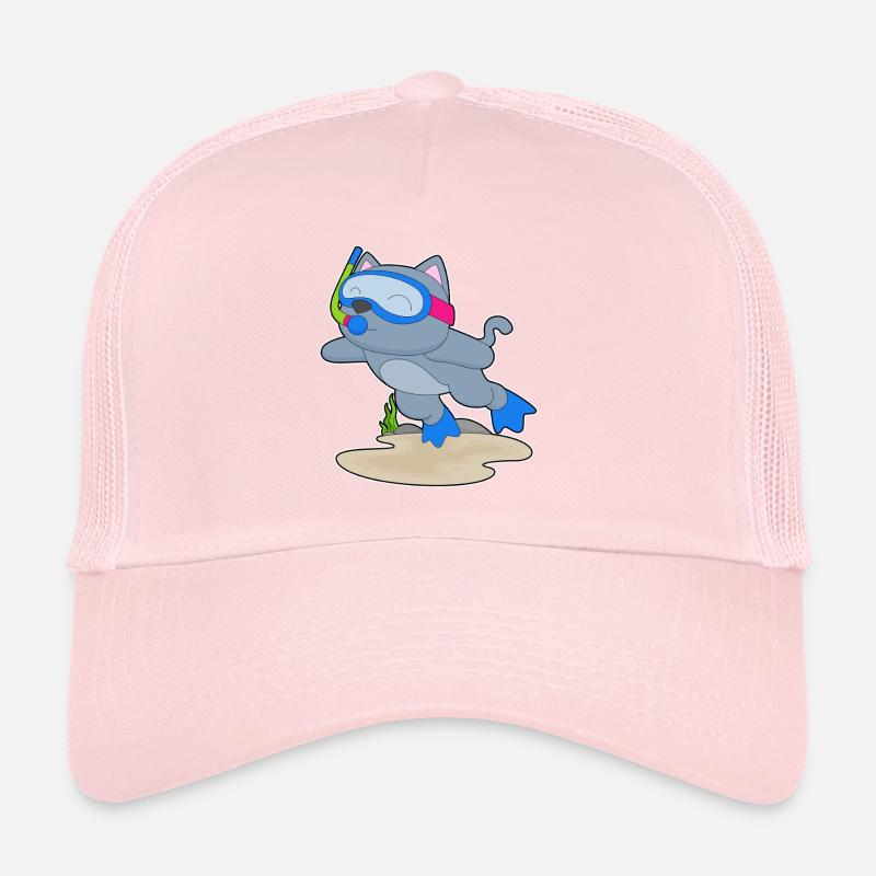 Plongée en apnée pour plongeurs de chat Casquette trucker 
