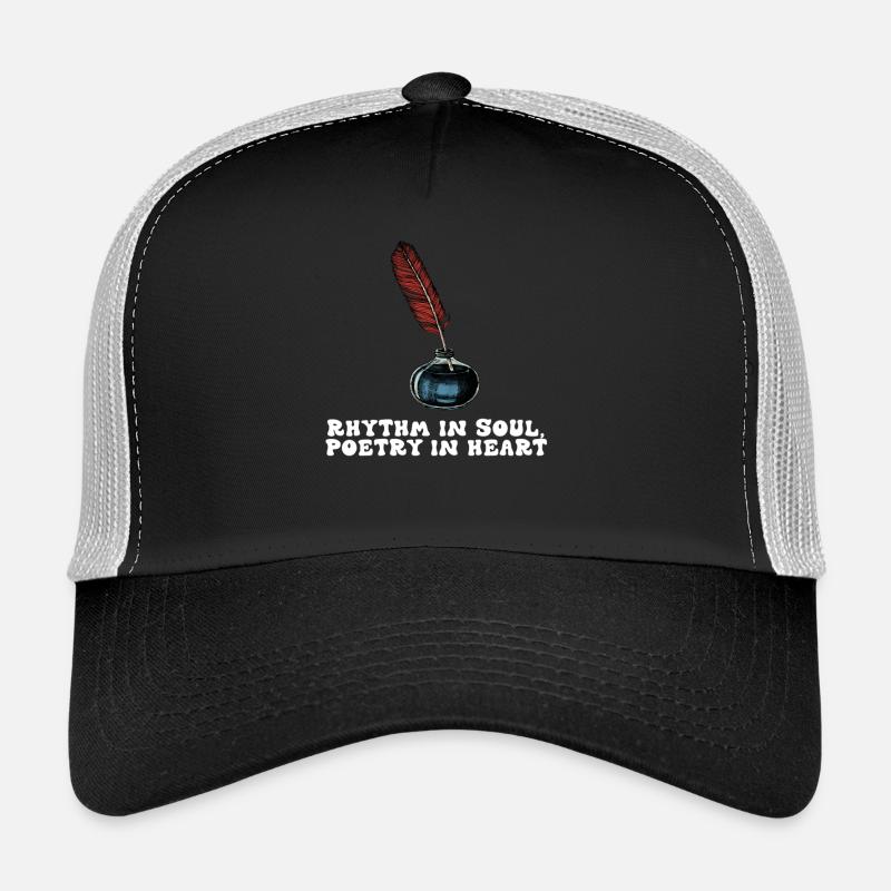 Feder der Seele, Poesie im Herzen Trucker Cap