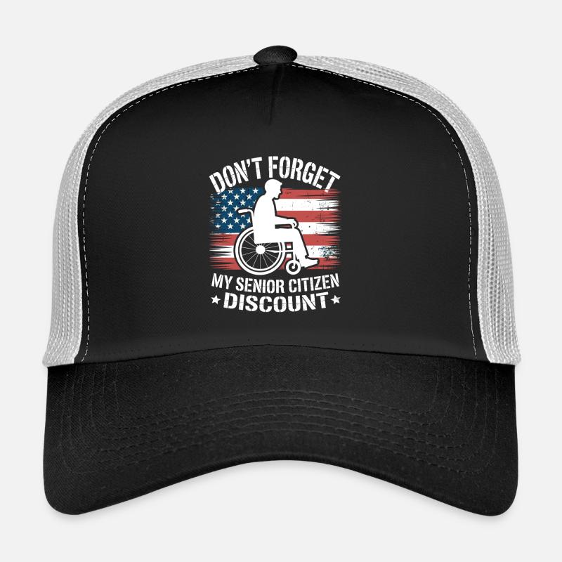 Getting Older Funny Seniors Motif Trucker Cap