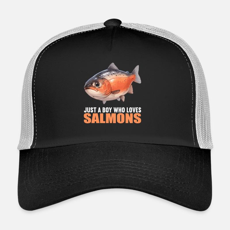 Salmon Salmon Trucker Cap