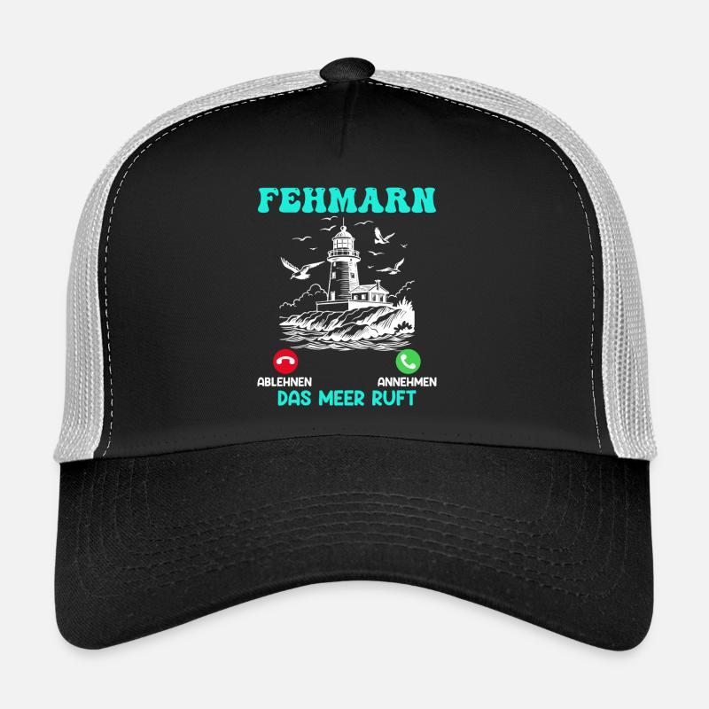 FEHMARN THE SEA IS CALLING Baltic Sea Holidays Funny Trucker Cap