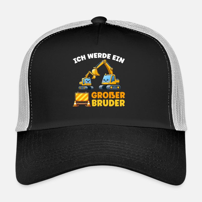 Ich Werde Ein Großer Bruder Bagger Geschwister Trucker Cap