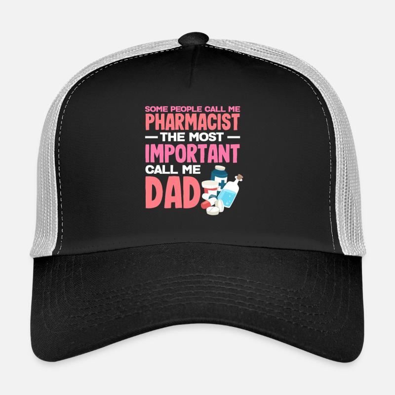 Pharmacien Père Technicien en pharmacie Père Technicien Casquette trucker 