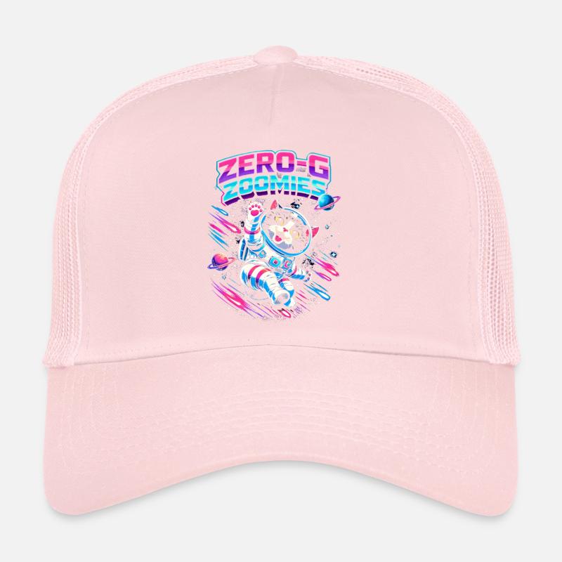 Null-G Zoomies | Astro Cat Space Humor Trucker Cap