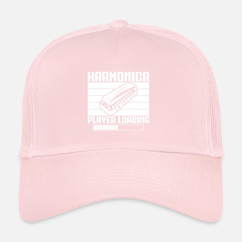 Harmonica Musican Player Loading Harmonica Trucker Cap