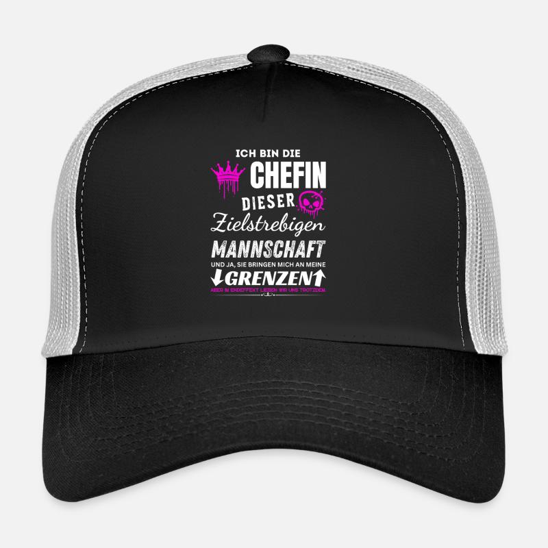 Chefin Zielstrebigen Mannschaft Chefin Geschenke Trucker Cap