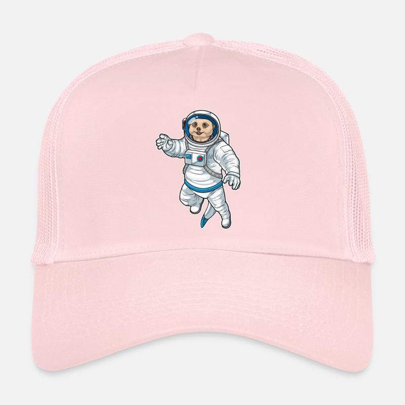 Erdmännchen Astronaut Weltraum Trucker Cap