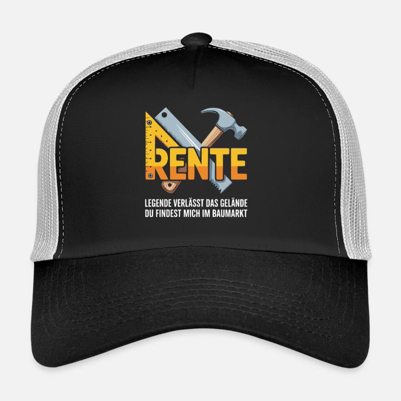 Pension in the hardware store – tool logo - Trucker Cap - black/stone grey