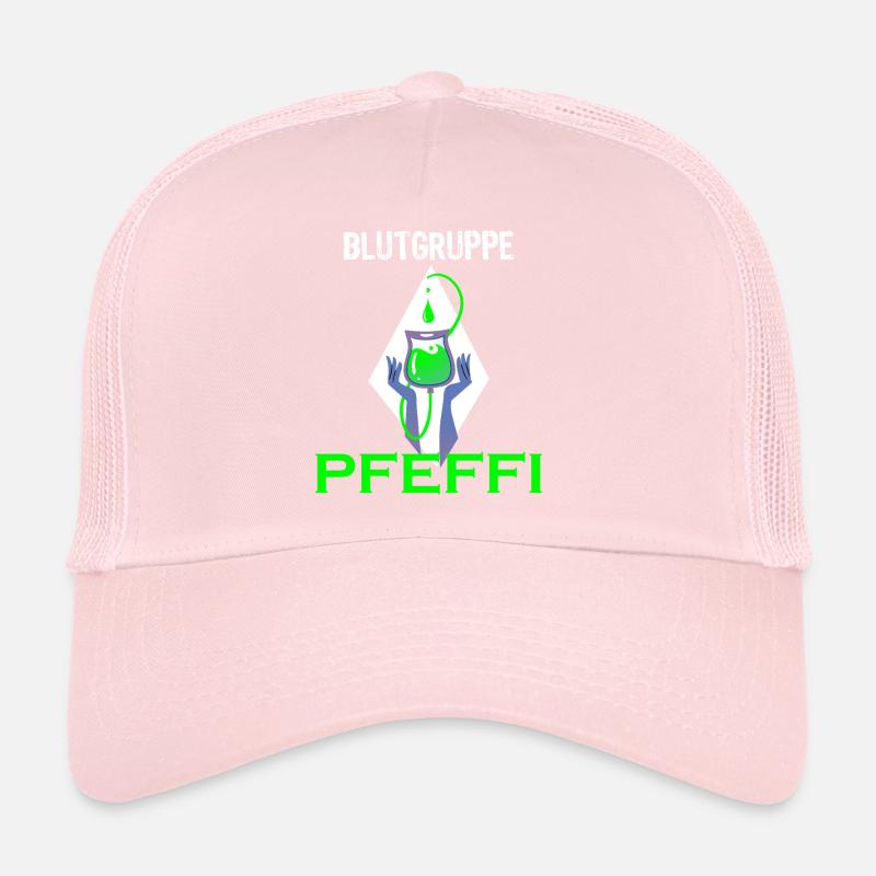 Blutgruppe Pfeffi – Pfefferminz, Suff & Spaß Trucker Cap