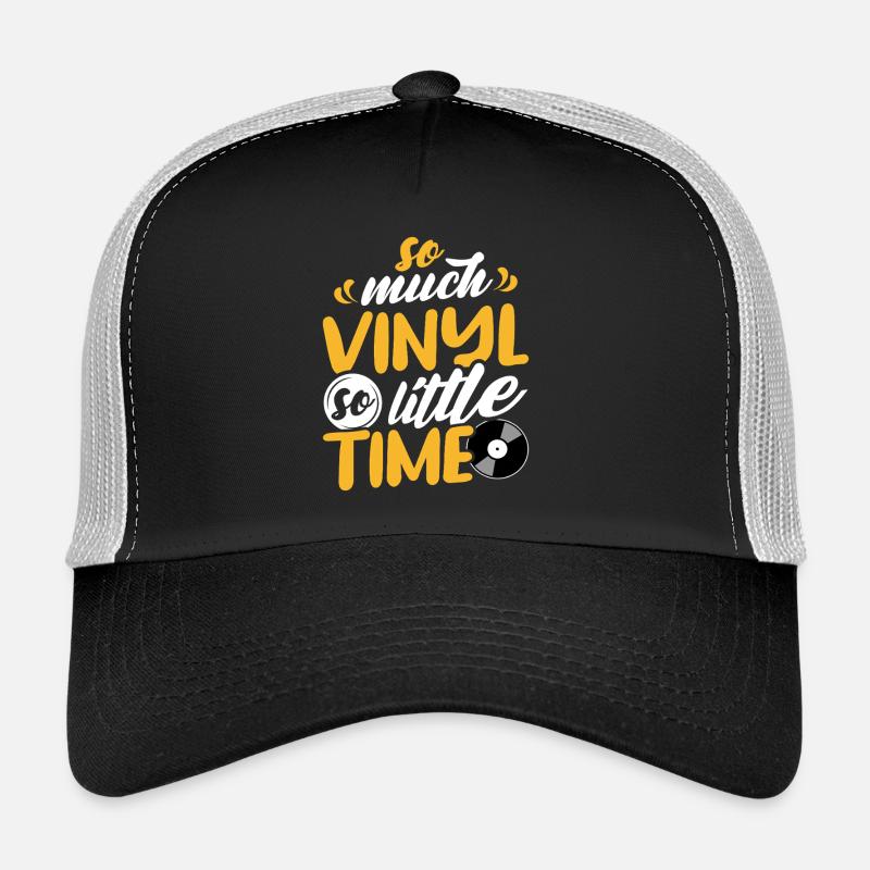 Tellement de vinyle, si peu de temps de design Casquette trucker 