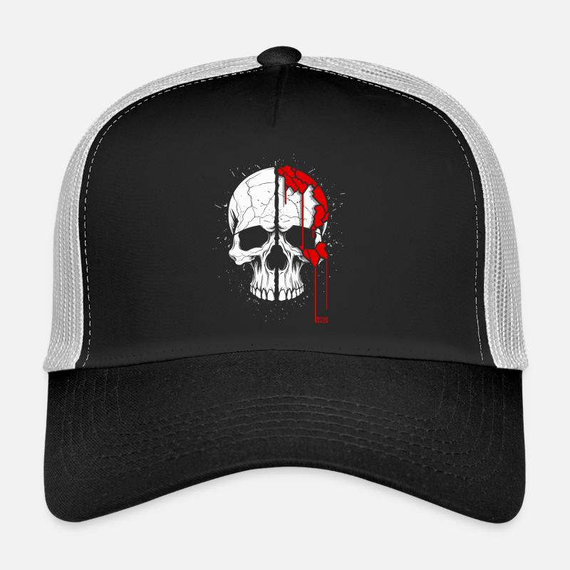 Totenkopf mit coolem Effekt Trucker Cap