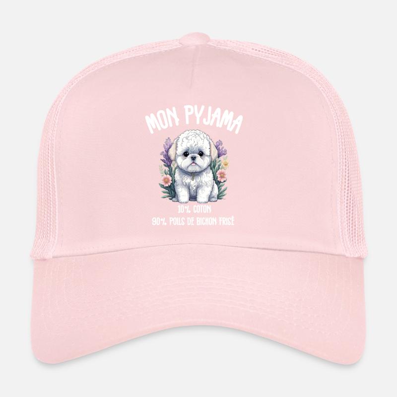 Pyjama Drôle Chien Bichon Casquette trucker 