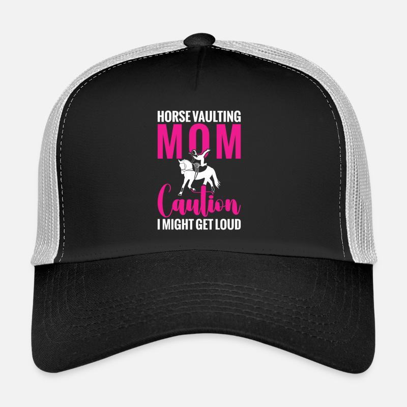 Pferdesprung-Mutter Künstlerische Reiter-Lunger Trucker Cap
