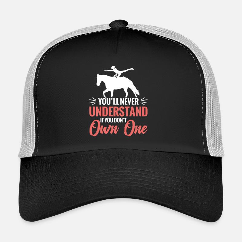 Cheval de saut cheval Cheval cheval amant du cheval Casquette trucker 