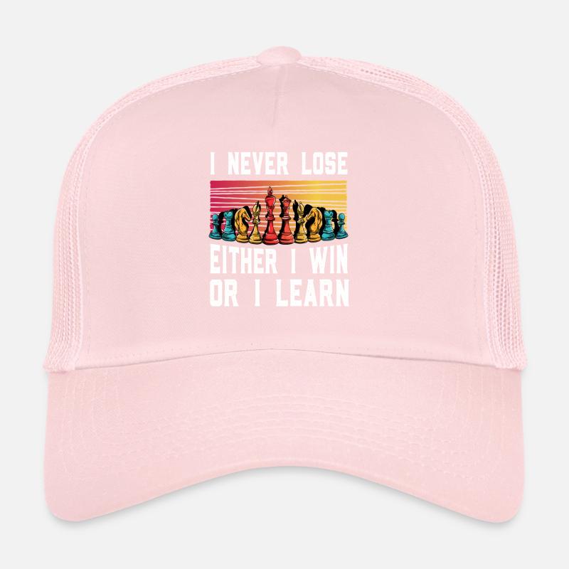 Ne jamais perdre – Motivation aux échecs Casquette trucker 
