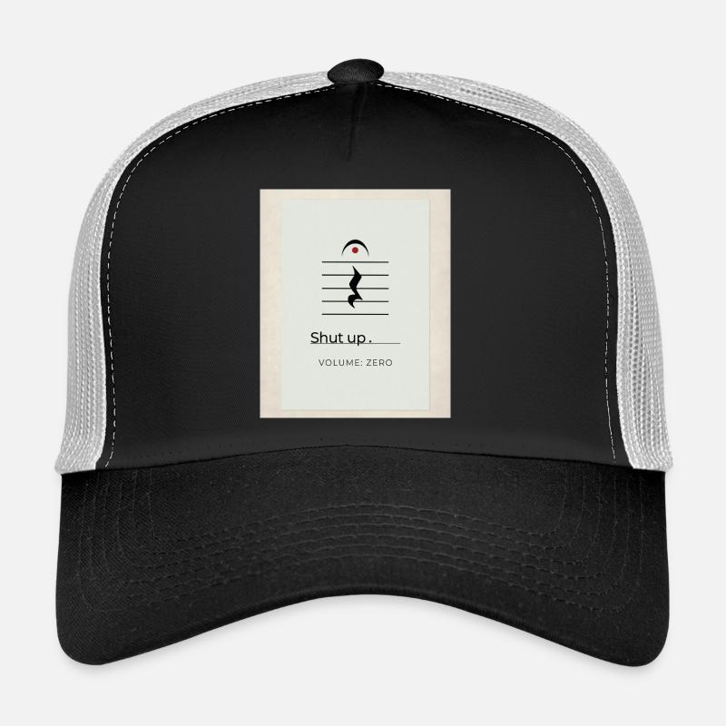 Tais-toi – Volume Zéro Minimaliste Design Casquette trucker 