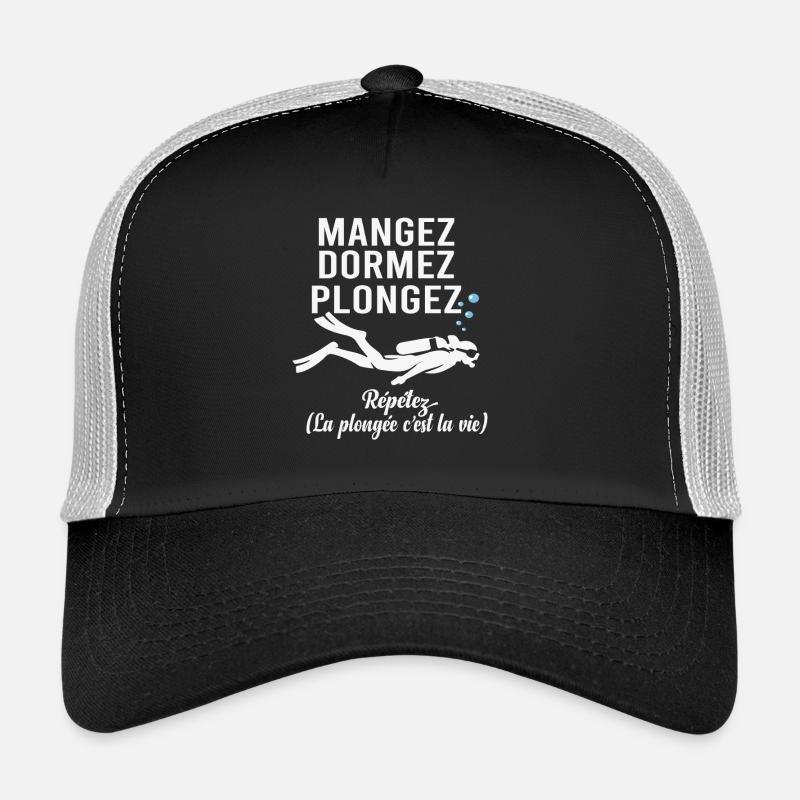 Scuba Diving Eat Sleep Dive Trucker Cap