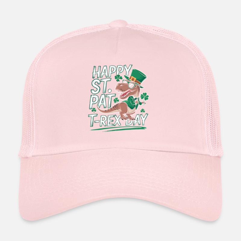 T-Rex pour la Saint-Patrick Casquette trucker 