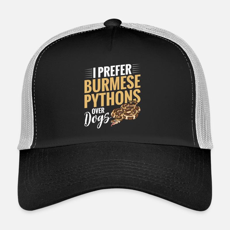 Python birman Stuff Reptile Foos Propriétaire de serpent Casquette trucker 