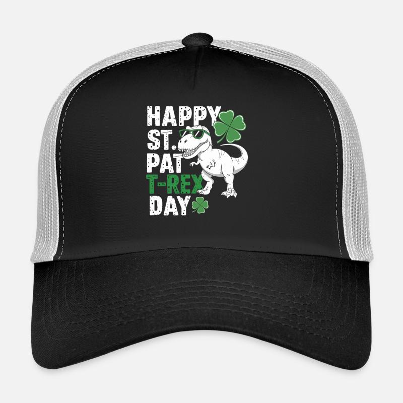 T-Rex for St. Patrick's Day Trucker Cap