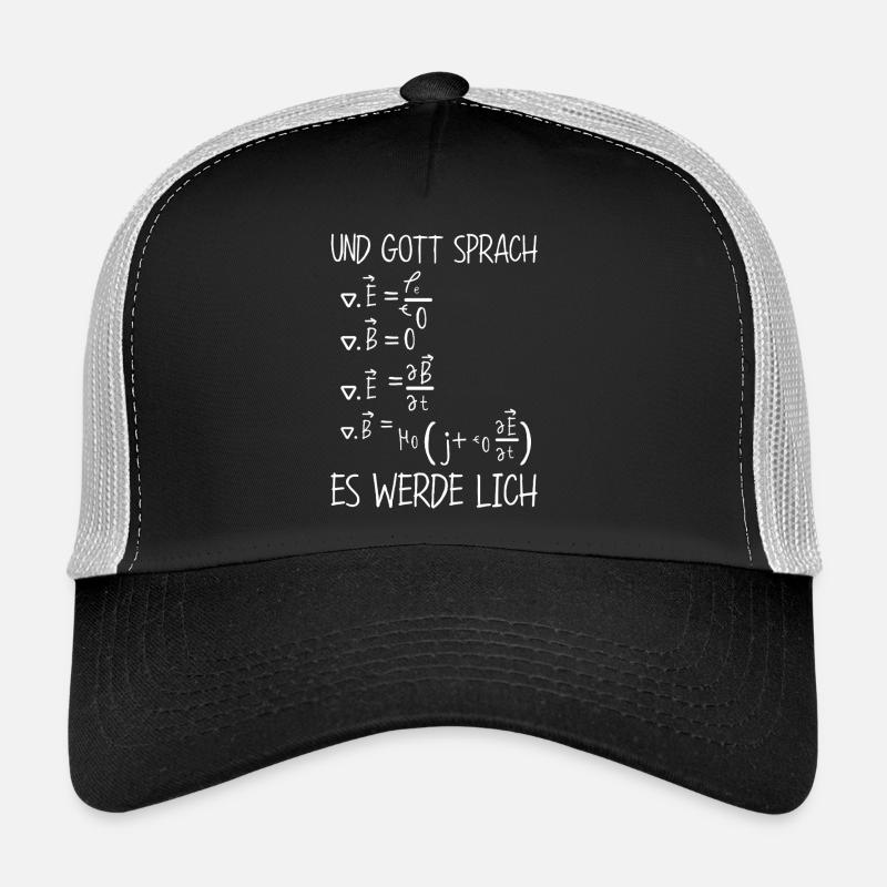 Und Gott Sprach Es Werde Lich Mathematiker - Trucker Cap - Schwarz/Steingrau