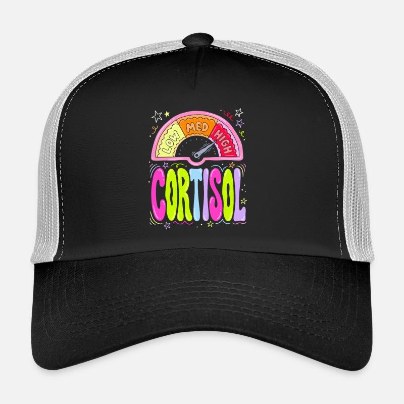 Tableau de bord du taux de cortisol Casquette trucker 