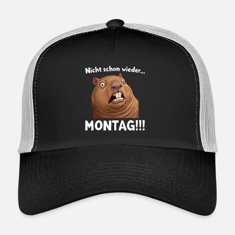 Capybara Spruch: Nicht schon wieder Montag! Trucker Cap