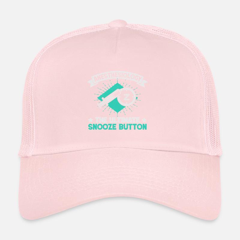 Anesthesiologist Snooze Button Anesthesia Trucker Cap