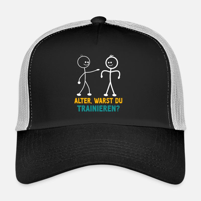 Stick Figure ÉTIEZ-VOUS EN TRAIN DE VOUS ENTRAÎNER DRÔLE Casquette trucker 