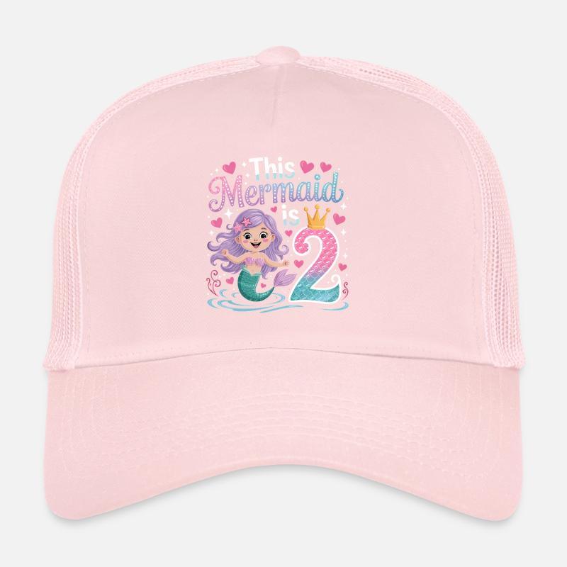 Sirène 2e anniversaire 2 ans Casquette trucker 