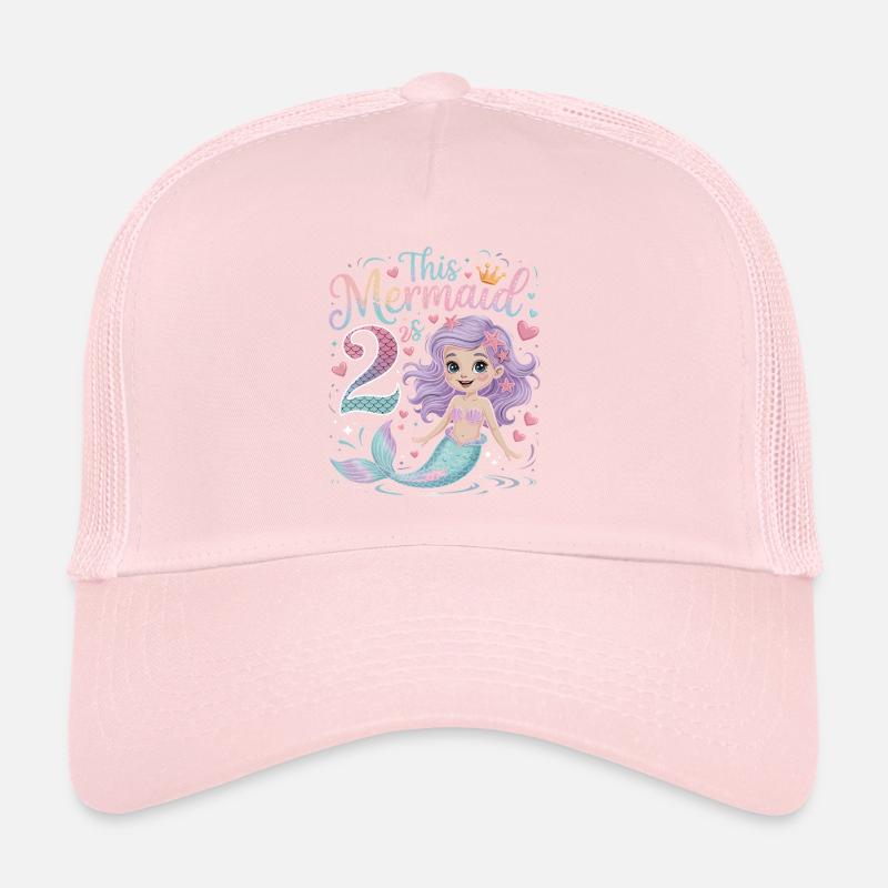 Sirène 2e anniversaire 2 ans Casquette trucker 