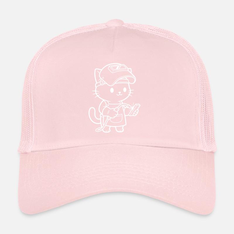 Kawaii Katze Schweißer Trucker Cap