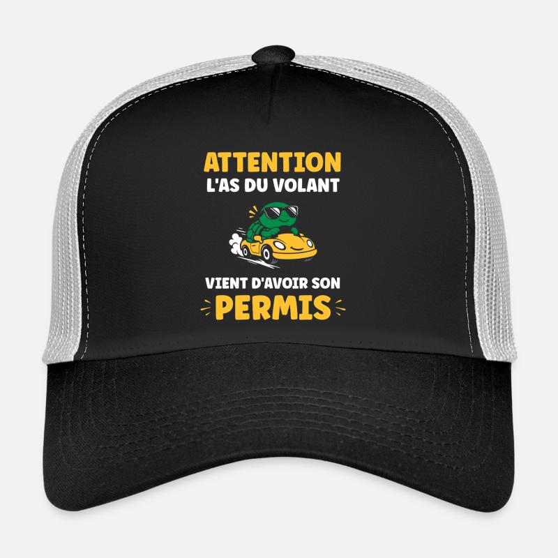 Humour permis de conduire Casquette trucker 