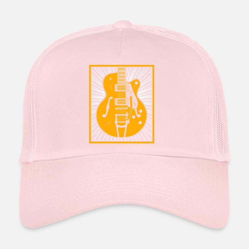 Silhouette de guitare rétro Casquette trucker 